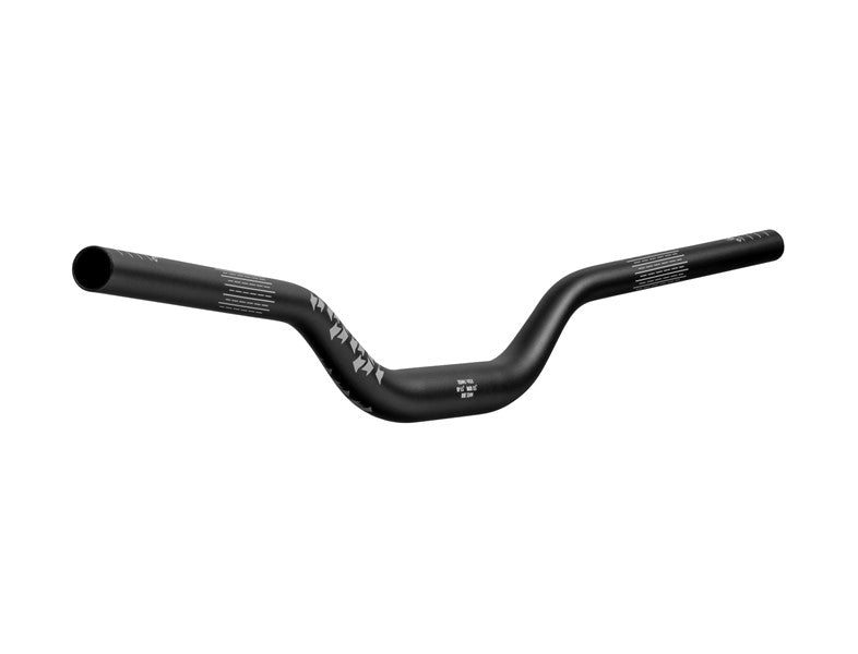 Funn Upturn MTB handlebar in blast black with 785mm width and 31.8mm clamp diameter, designed for mountain biking components.