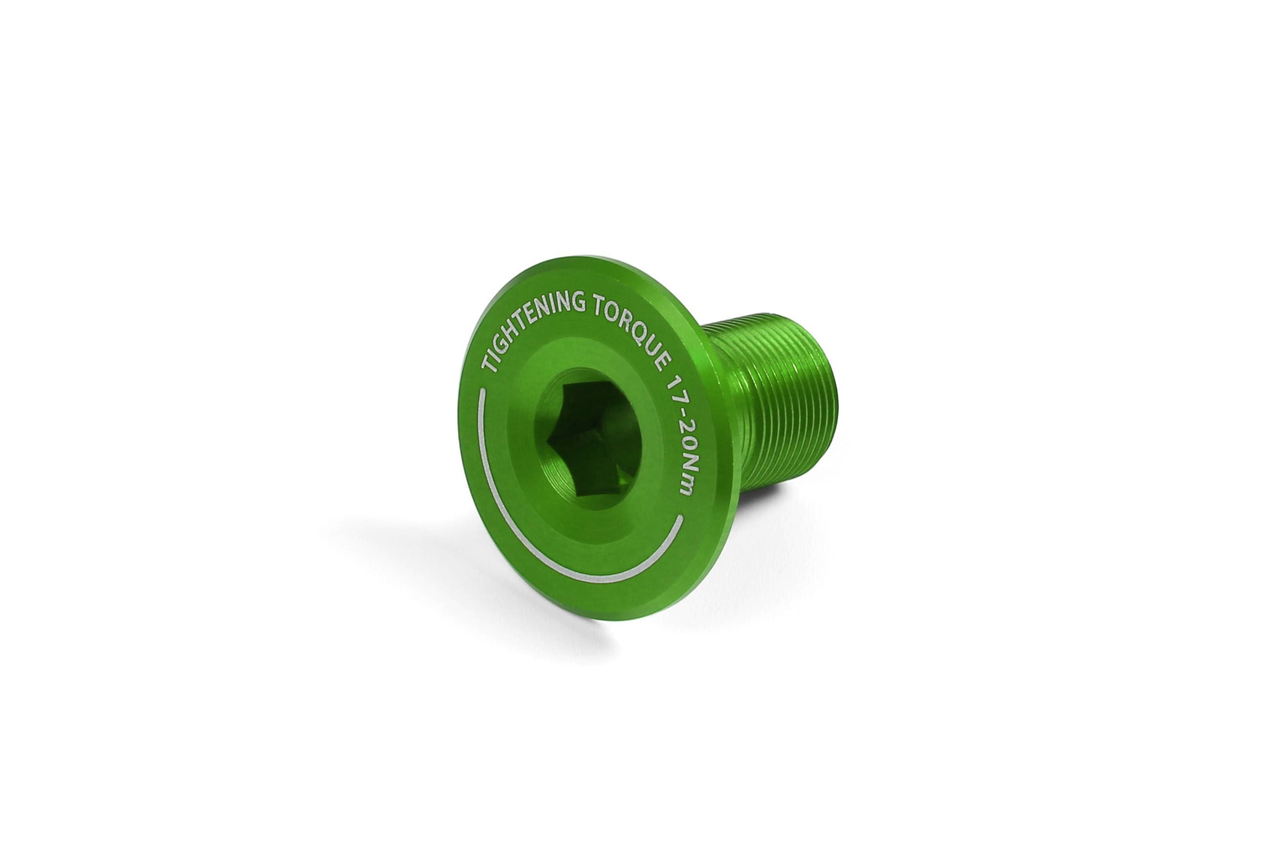 Hope crankset shaft end cap, a bike component spare part for maintenance and upgrades, shown on a clean background.