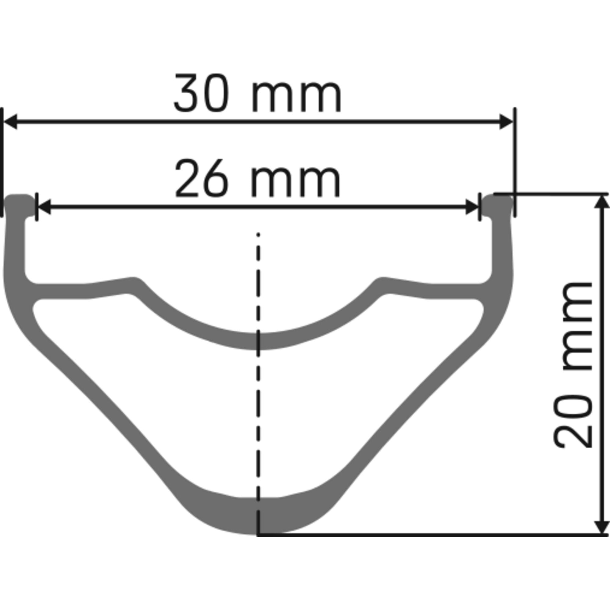 DT Swiss G 500 DB 28 hole Presta-drilled disc brake black - 29" / 700c