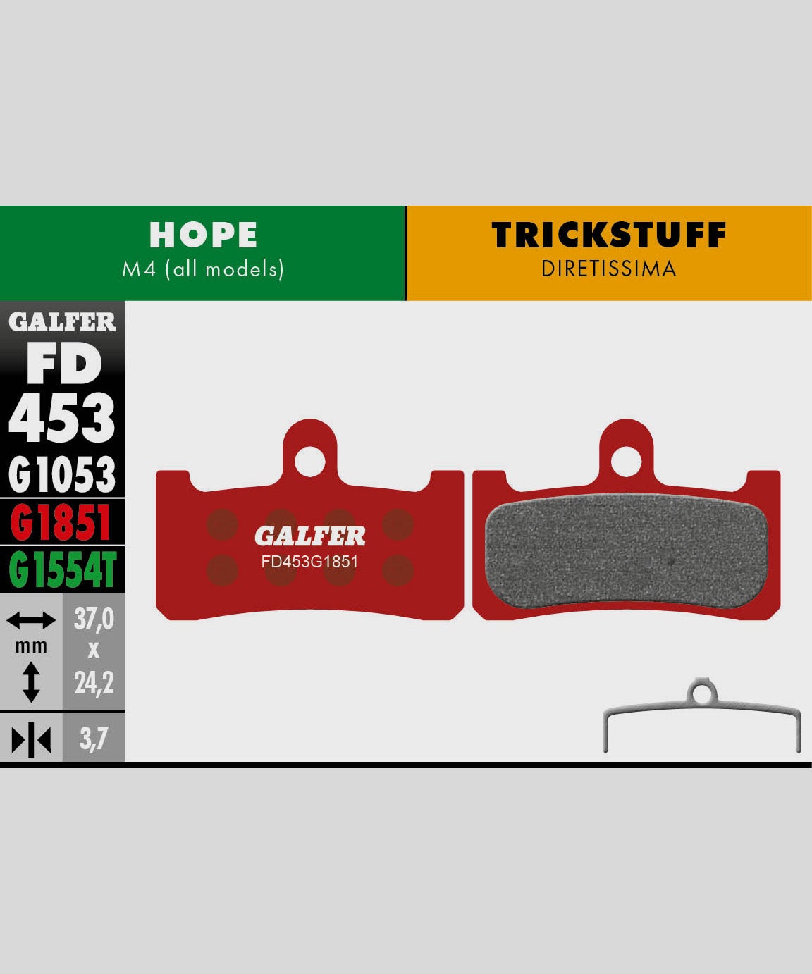 Galfer Advanced Bike Disc Brake Pad