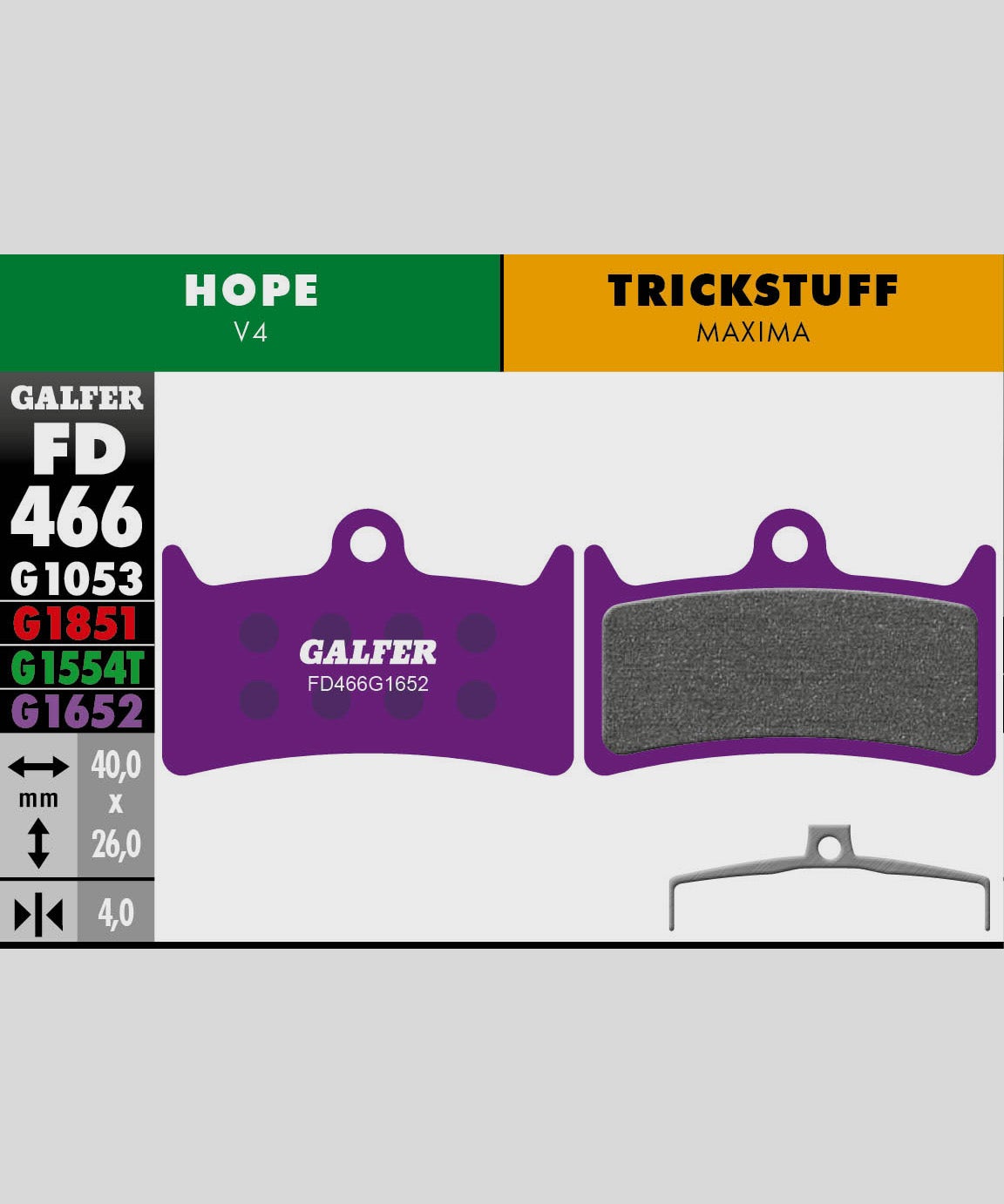 Galfer E-Bike Disc Brake Pad