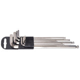 UNIOR Tool - Set Of Ball End Hexagon Wrenches, Long Type On Plastic Clip