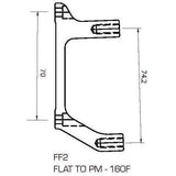 TRP - Adapter FF2 - Flat Mount - 160mm Front