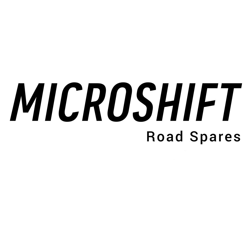 MicroSHIFT braze-on adaptor for front derailleur conversion to band-on mount, shown with bike component details.