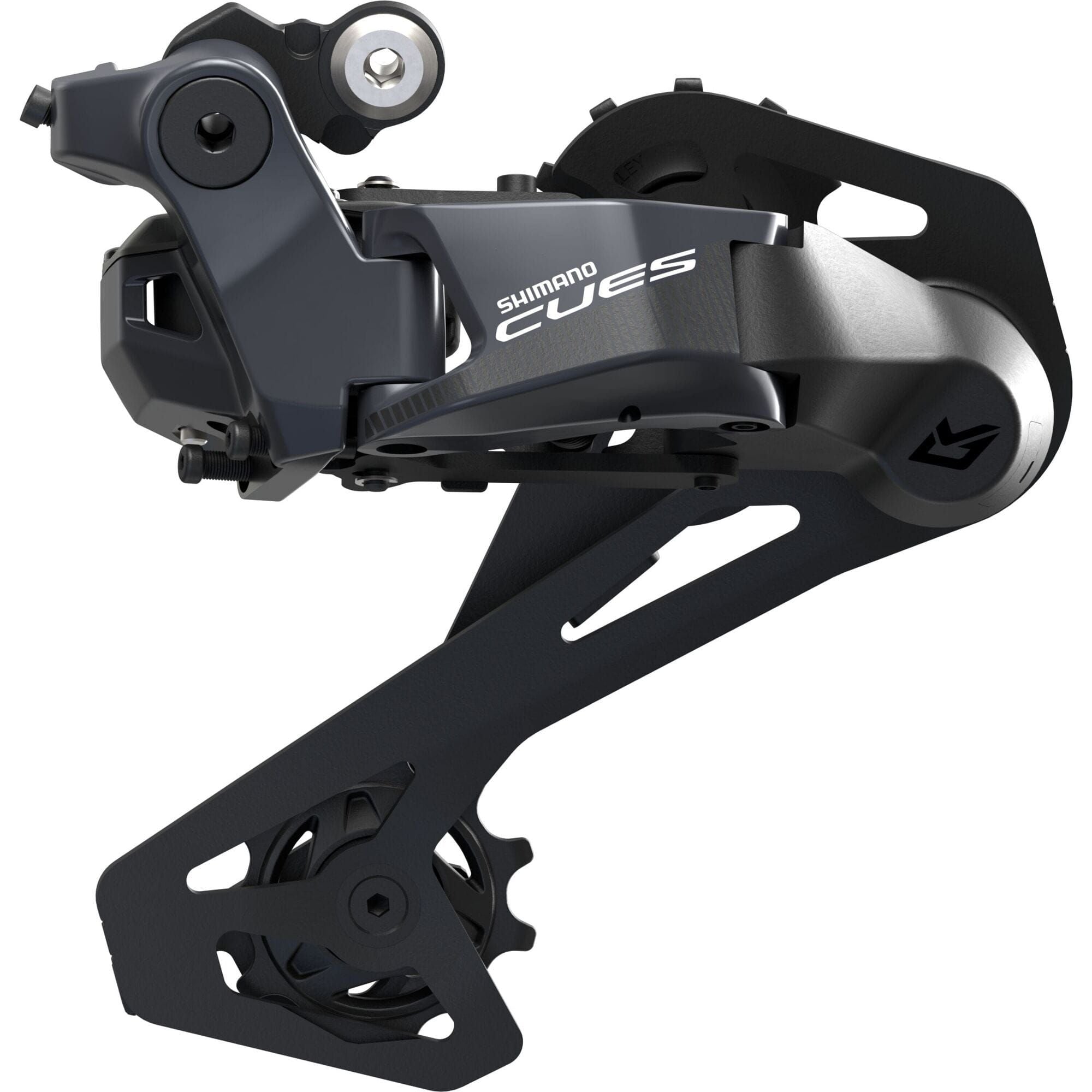 Shimano CUES RD-U8050 Di2 wired rear derailleur for 10-speed bikes with long cage SGS shadow design.