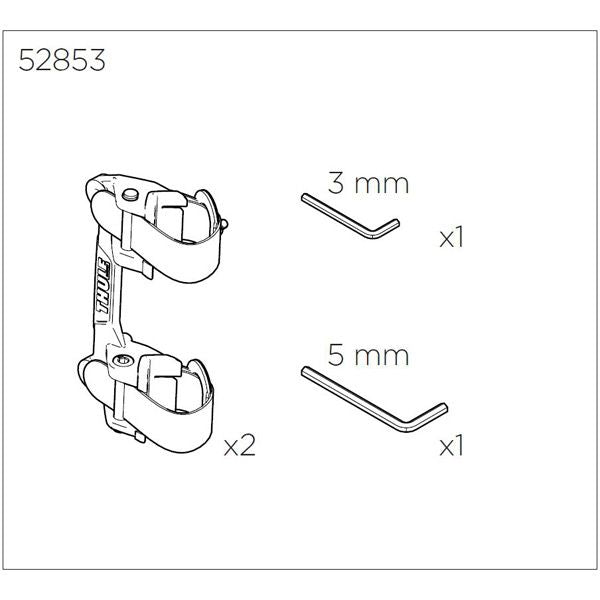 Thule Pack'n Pedal Bracket Kit for Tour Rack XT, a bike accessory support and replacement bracket shown in the image.