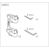 Thule Pack'n Pedal Bracket Kit for Tour Rack XT, a bike accessory support and replacement bracket shown in the image.