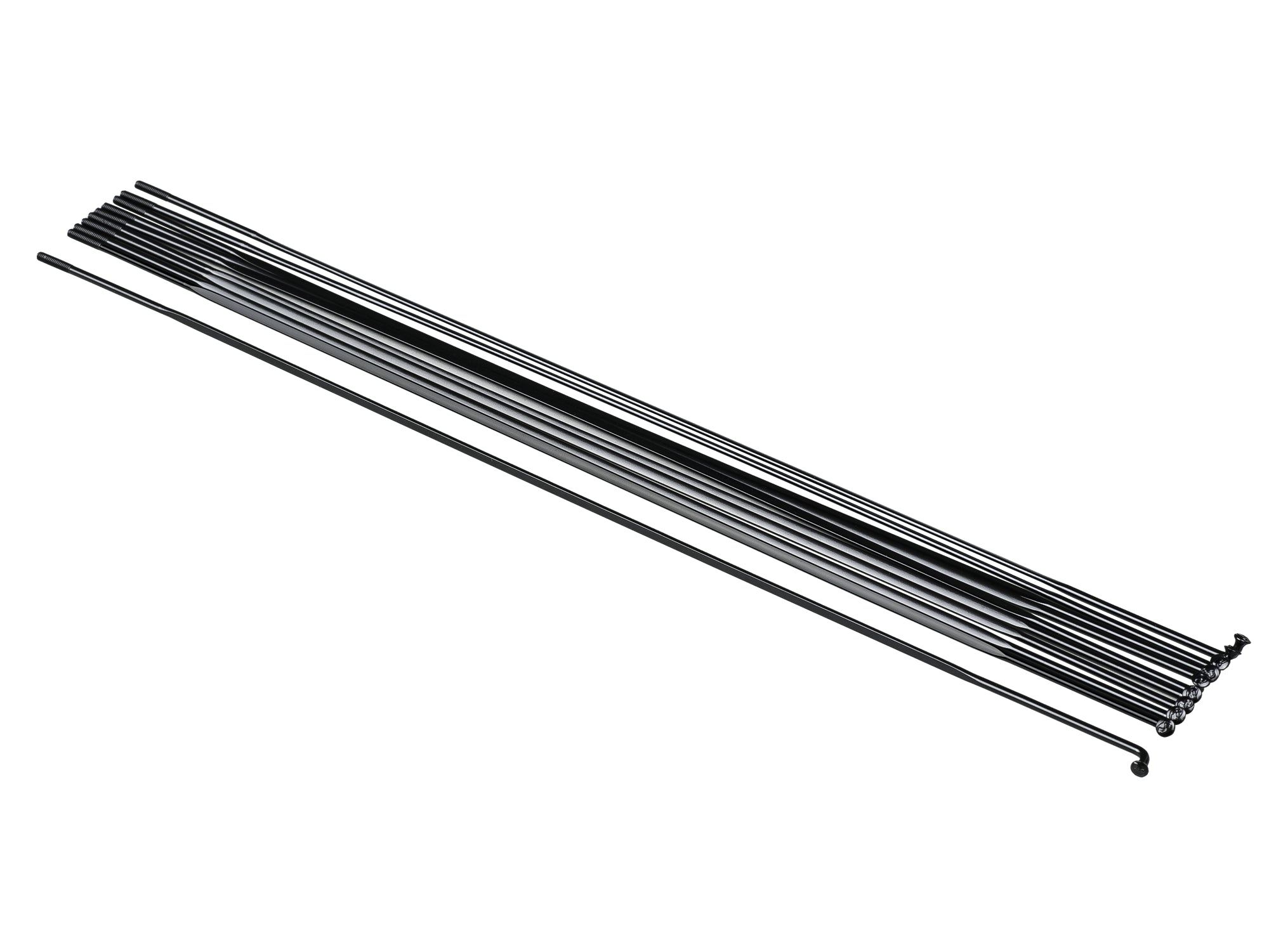 Bontrager DT New Aero Bladed J-Bend Spoke Box of 10 Black 287mm, 14