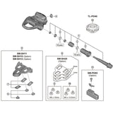Shimano Pd-R7000 Pedal Axle Assembly Left Hand Spares & Accessories