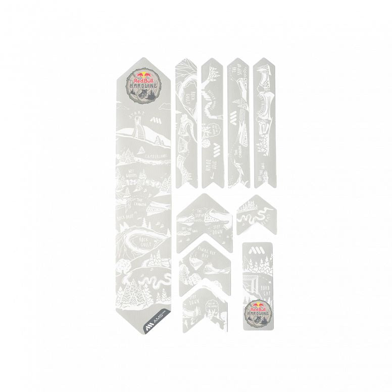 All Mountain Style Frame Protection & Stickers - Frame Guard Extra Red Bull Hardline