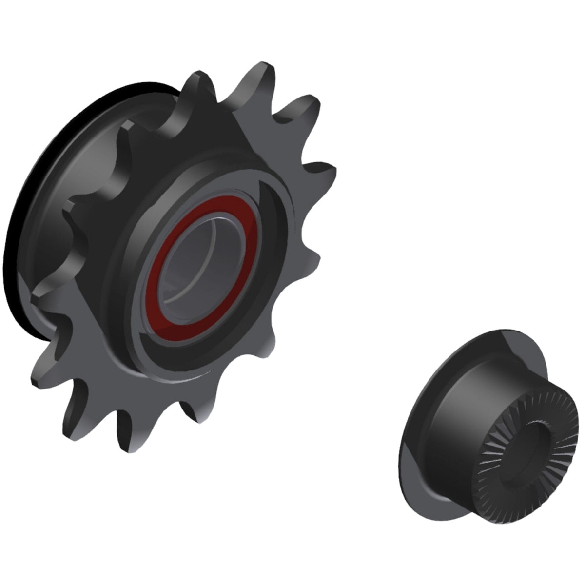 DT Swiss Steel Ratchet LN freehub conversion kit with 13-tooth bolt-on design for dirt jump bikes, compatible with 135x10 hubs.
