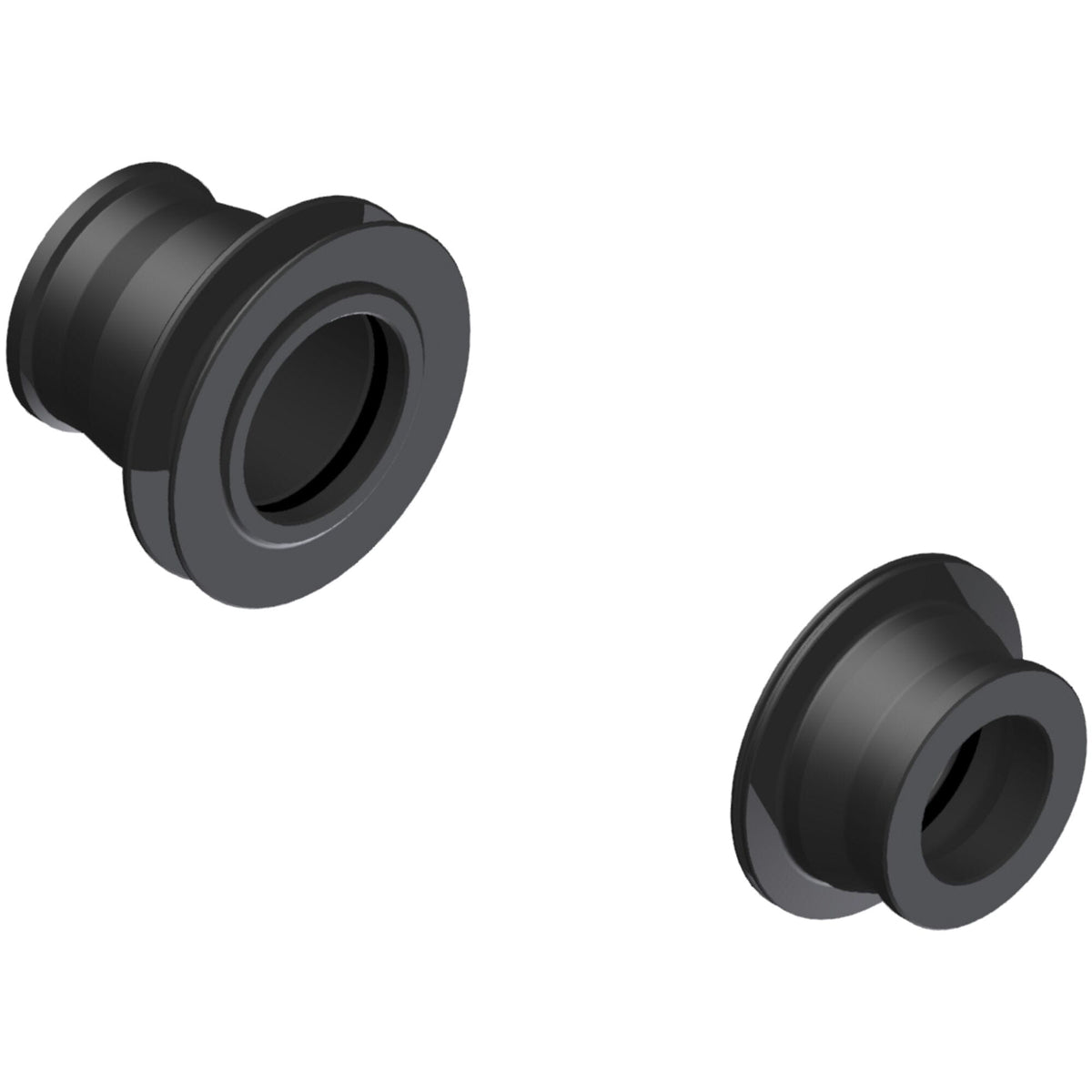 DT Swiss front wheel kit with 100mm hub and 12mm end caps, compatible with 25+ 240 front hubs, bike component part