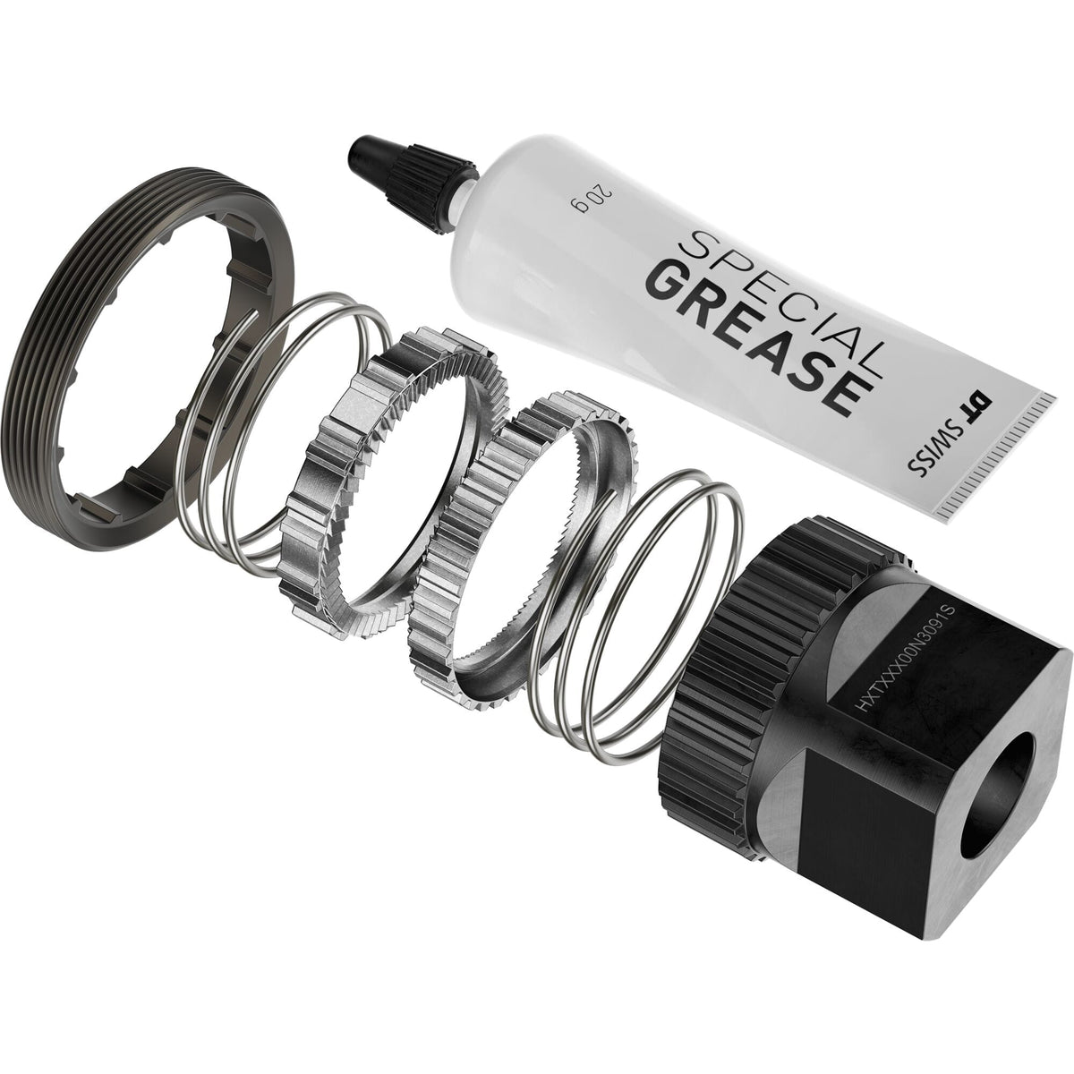 DT Swiss 60 Tooth Hybrid DEG DF Upgrade Kit for Ratchet DEG hubs, ring nut tool included