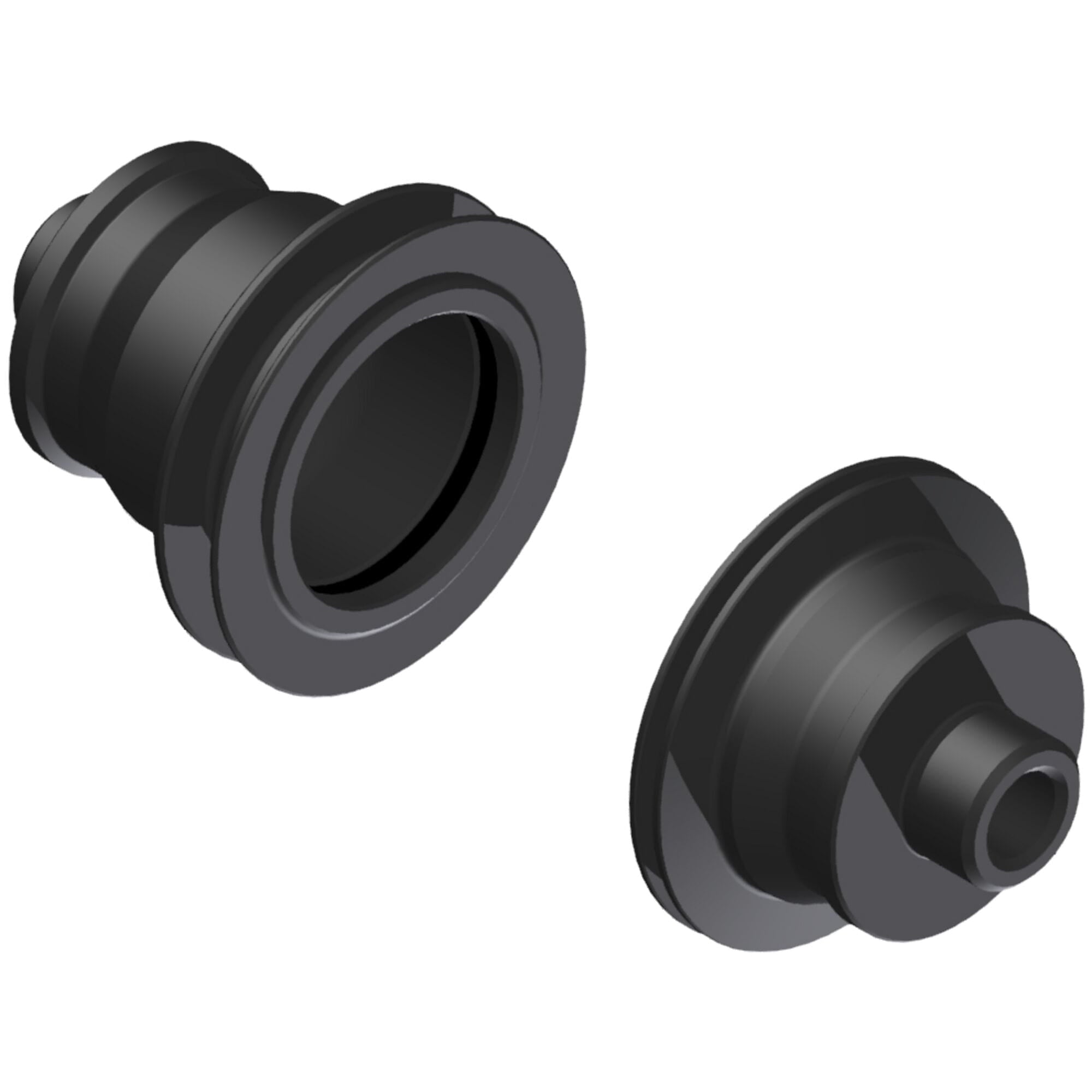 DT Swiss front wheel kit with 100mm quick release for 240 DICUT hub conversion, showing the wheel and quick release lever.