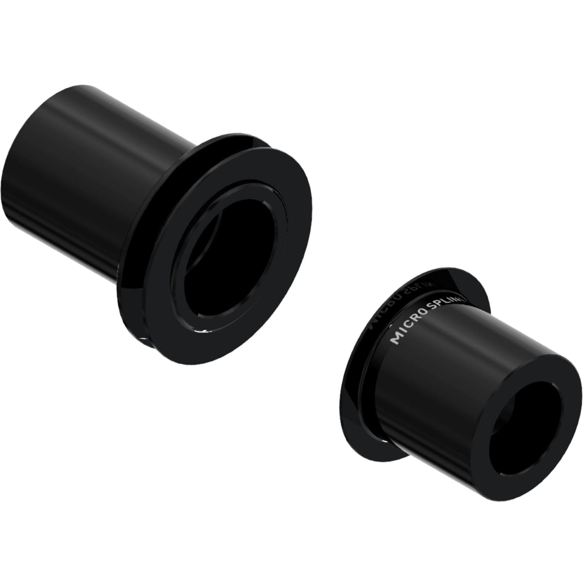 DT Swiss rear wheel kit for MTB with 12mm thru axles and MICRO SPLINE hubs, model 350/370, showing the wheel and hub components.