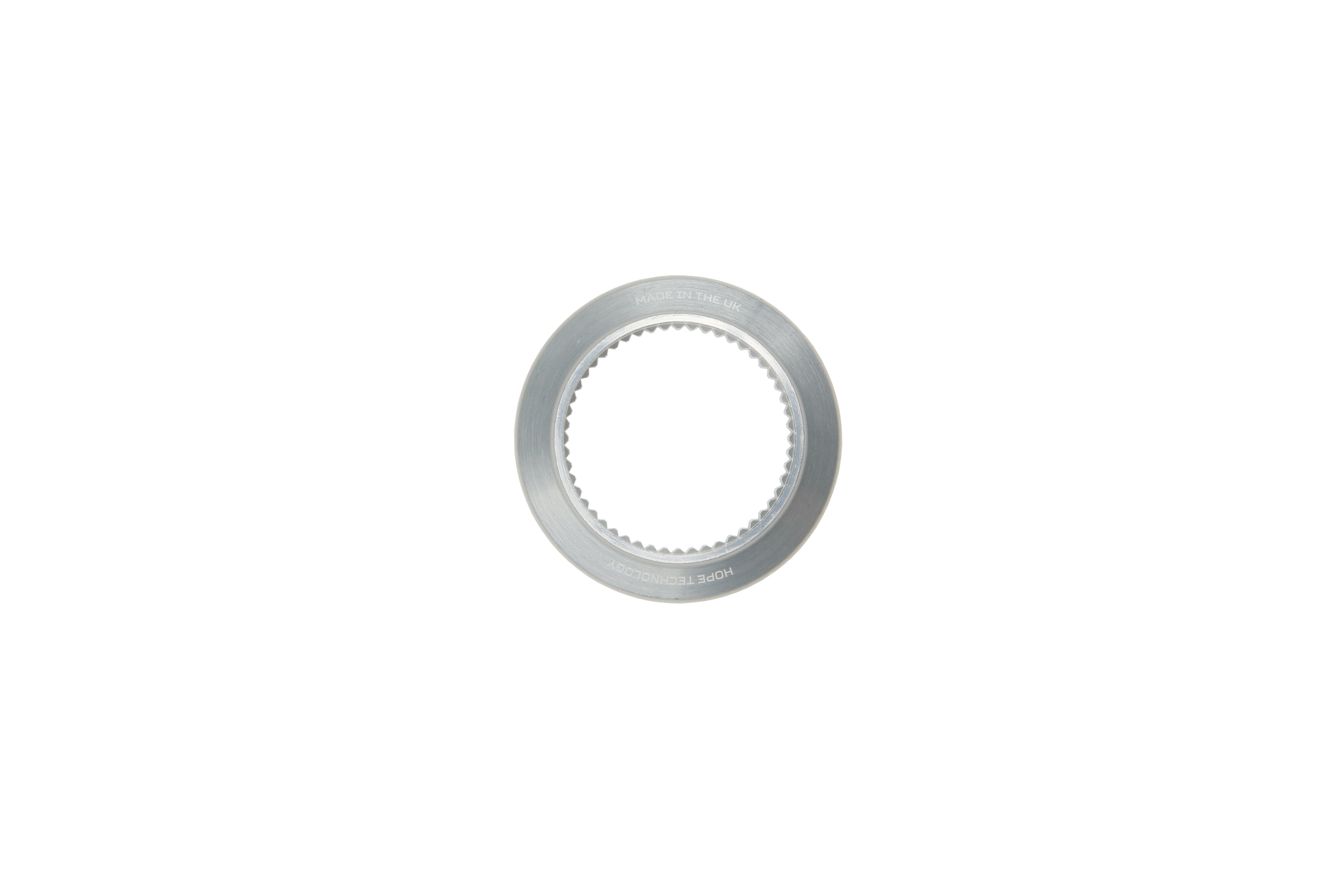 Hope Centre Lock to 6 Bolt Rotor Adapter for six bolt hub conversion, showcasing the black metal component with bolt holes.
