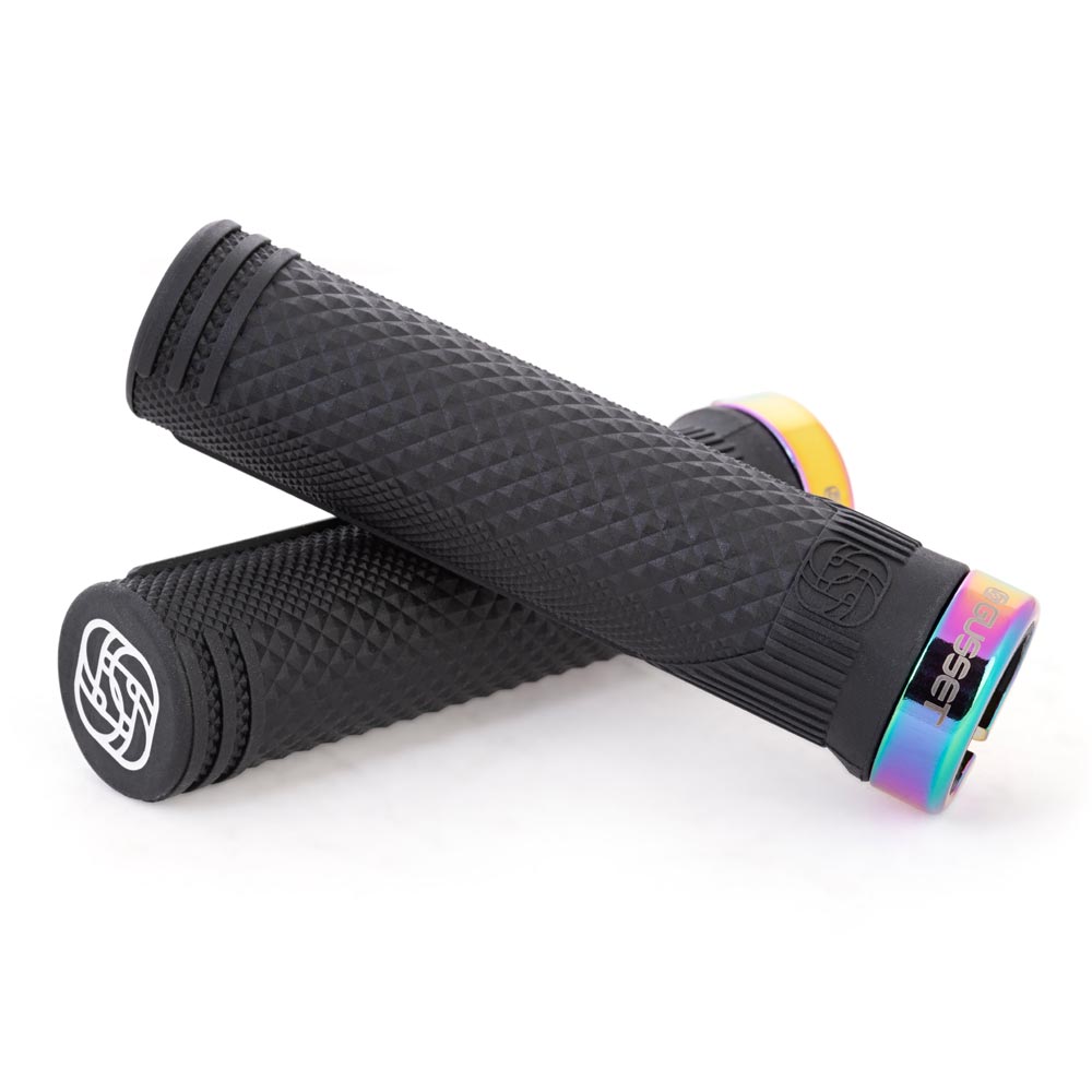 Gusset Grips S2 Lock-On Grips - Extra Soft Oil Slick 