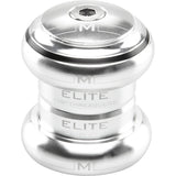 M Part Elite 1-1/8" threadless headset in silver, with EC34/28.6 and EC34/30 components for cycling bike assembly.