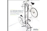 Delta Storage Stands - Free Standing 4-Bike Rack with Basket | Swinnerton Cycles
