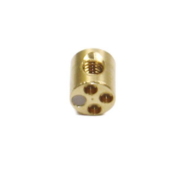 Hope Mini Mini07 Moto Race brass barrel spares for motorcycle brake components, shown in close-up with detailed metal finish.