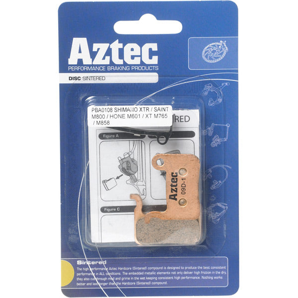Aztec Organic Disc Brake Pads For Shimano M965 Xtr / M966 Callipers Disc Pads