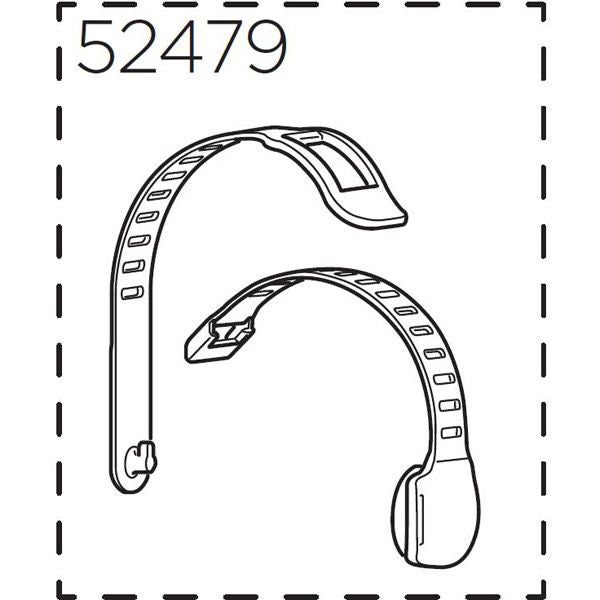 Thule left hand footstrap replacement for RideAlong and RideAlong Mini child seats, shown on a plain background.