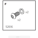 Thule Racks - Pack'n Pedal Hook fixing bolts with washers