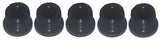ROTOR Track Bolt Set 5Bolts Steel Black (Threaded Spider)