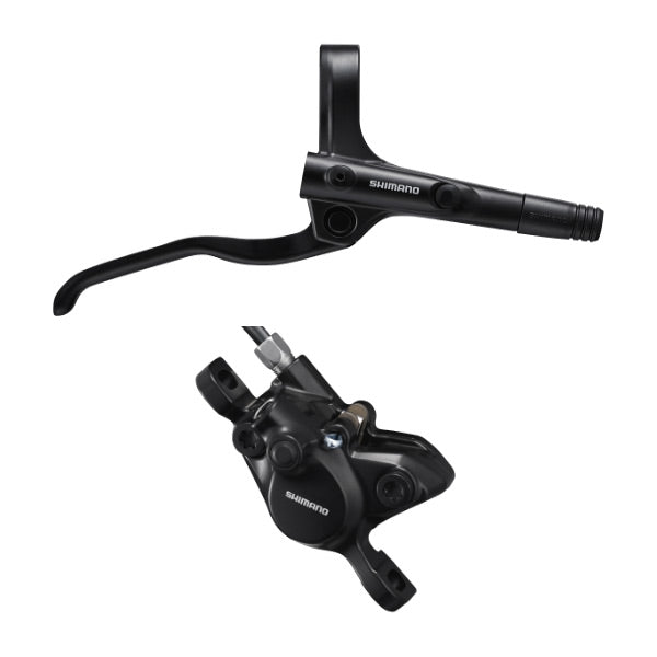 Shimano Br-Mt200 / Bl-Mt200 Bled Brake Lever/Post Mount Calliper Black Brakes