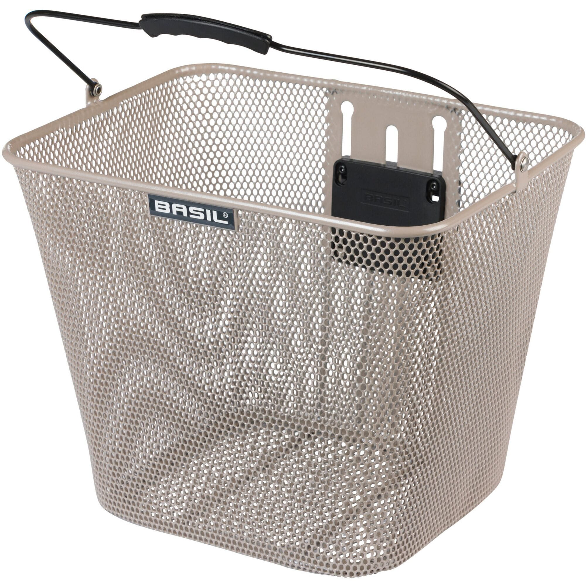 Aztec Panniers & Bags - Bilbao front bicycle basket KF nude metallic