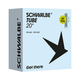 Schwalbe AV7XXL 20x3.50-4.80 bike inner tube with 40mm valve, durable component for fat tire bikes.