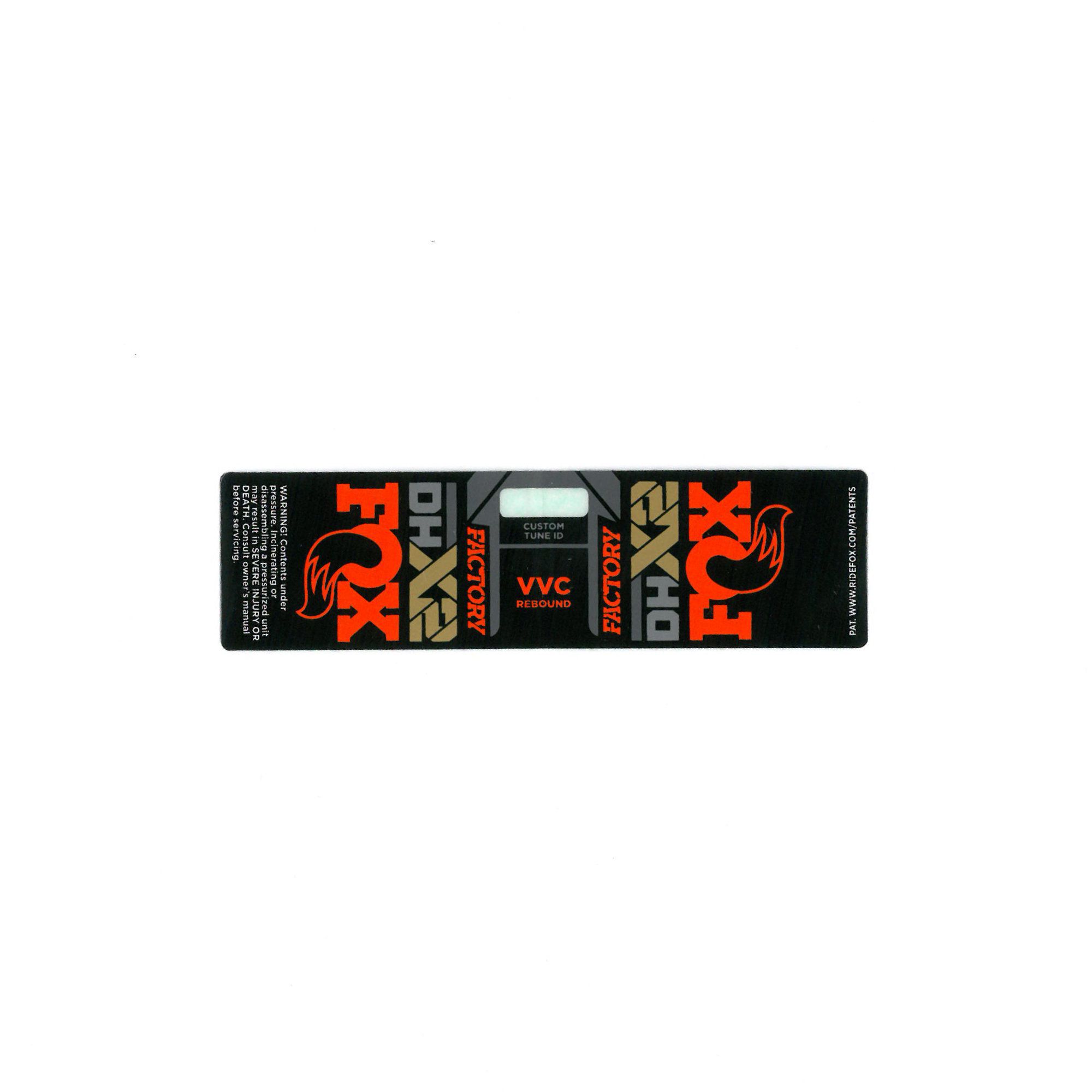 Fox Shock DHX2 Factory Resey Decal 2021