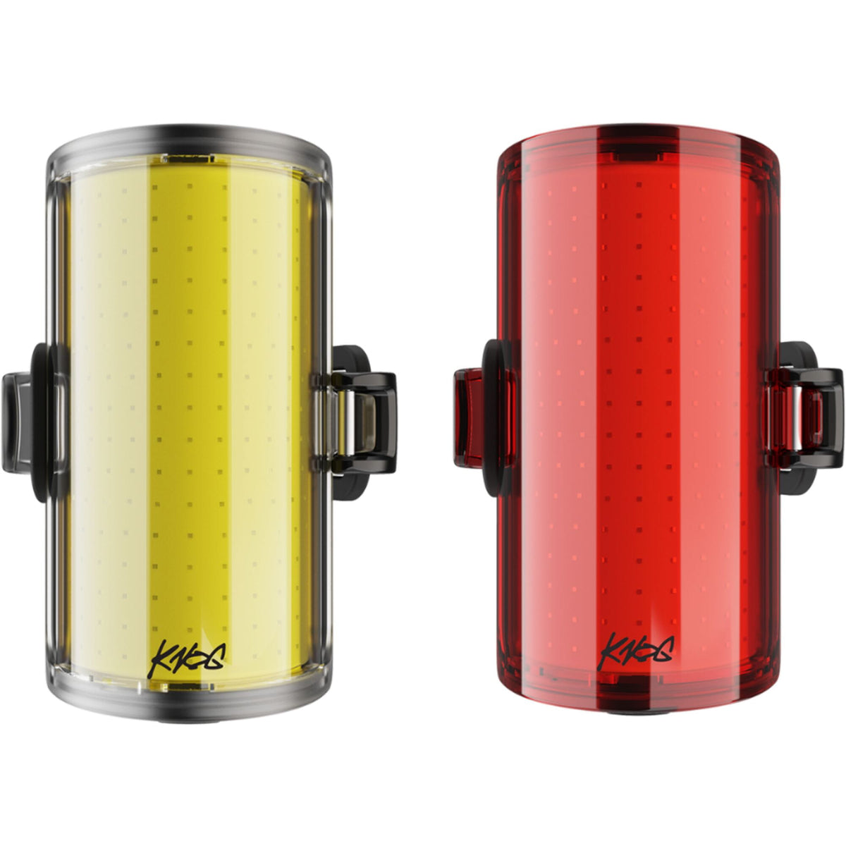 Knog Cobber Reflex Twinpack bike lights with front and rear USB-C rechargeable LED lights, compact and bright for cycling safety.