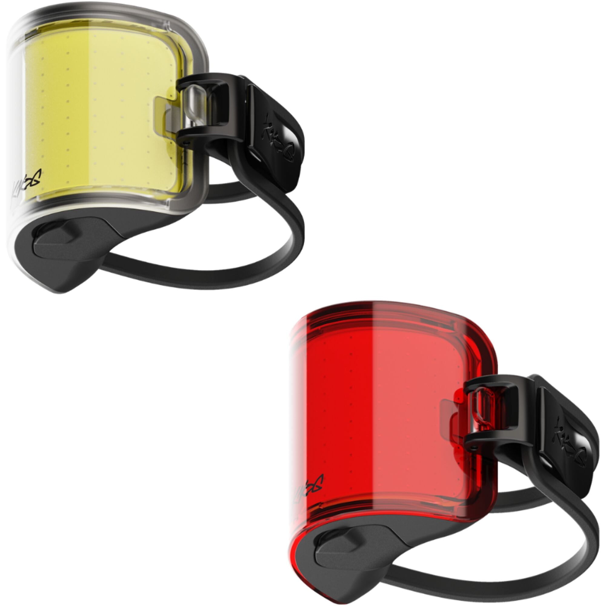Knog Cobber Mini Twinpack bike lights with front and rear USB-C rechargeable accessories, compact and bright for safe cycling.