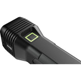 Knog Blinder 120 StVZO front bike light attached to a bicycle, USB-C rechargeable urban commuter bike light with bright LED illumination.