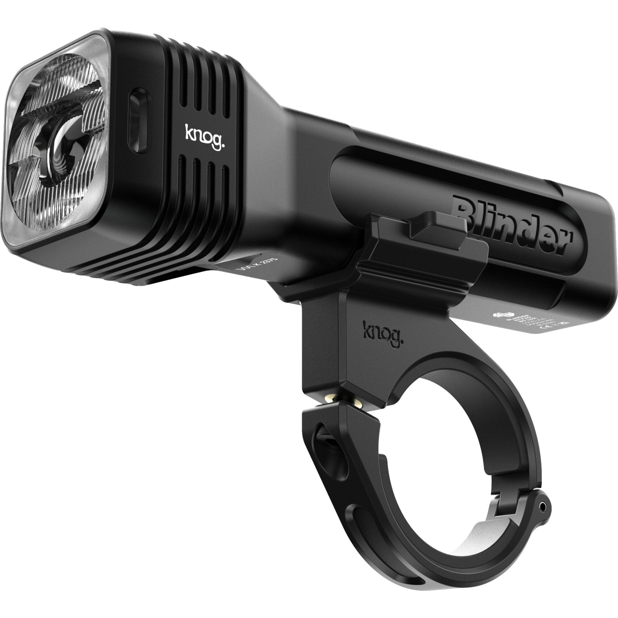 Knog Blinder 120 StVZO front bike light with USB-C recharge for urban commuters, featuring bright LED illumination and compact design.