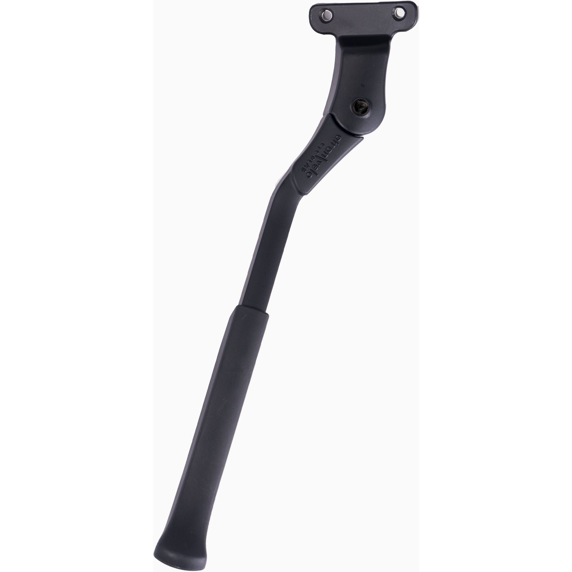 AtranVelo MOOVEABLE HV 40mm rear mount kickstand on a 24-29 inch bike, showing its adjustable design and sturdy construction.
