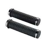 Sram Dh Silicone Locking Grips Black With Double Clamps & End Plugs Grips