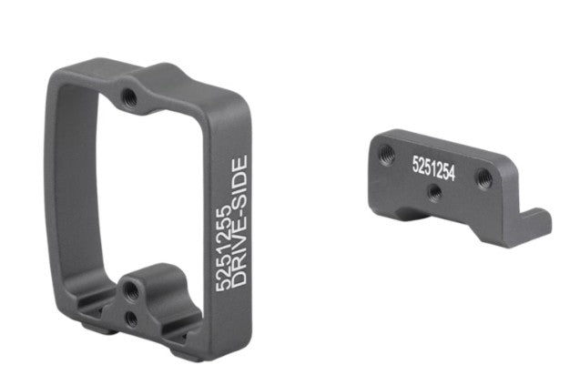 Trek-Diamant Rib Batt Mount Baseplate Frame component with upper and lower mounts for bicycle frame assembly.