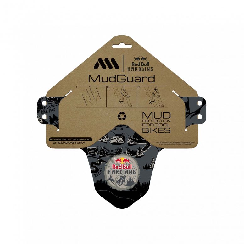 All Mountain Style Mountain Guards - AMS Mudguard Red Bull Hardline