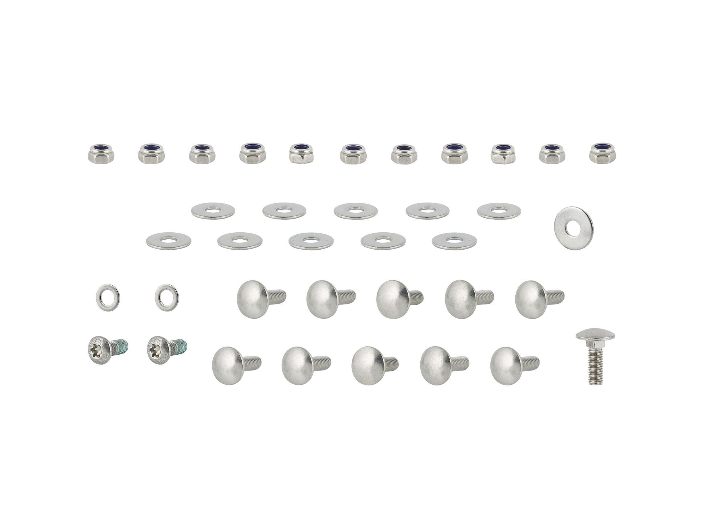 Trek Fetch+ 4 Floorplate Assembly Hardware Kit Black/Chrome M5 x 16mm