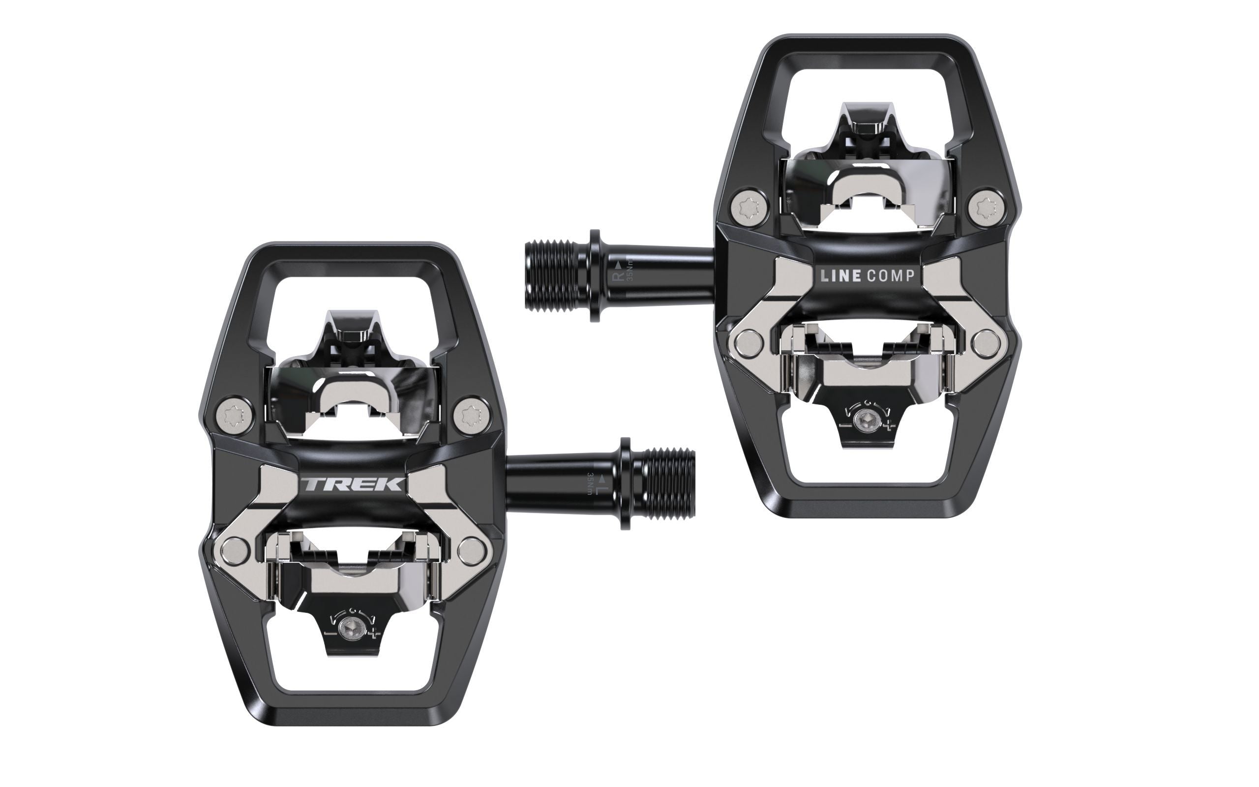 Trek Line Comp Clipless Pedal Set Black 9/16"(15 mm)