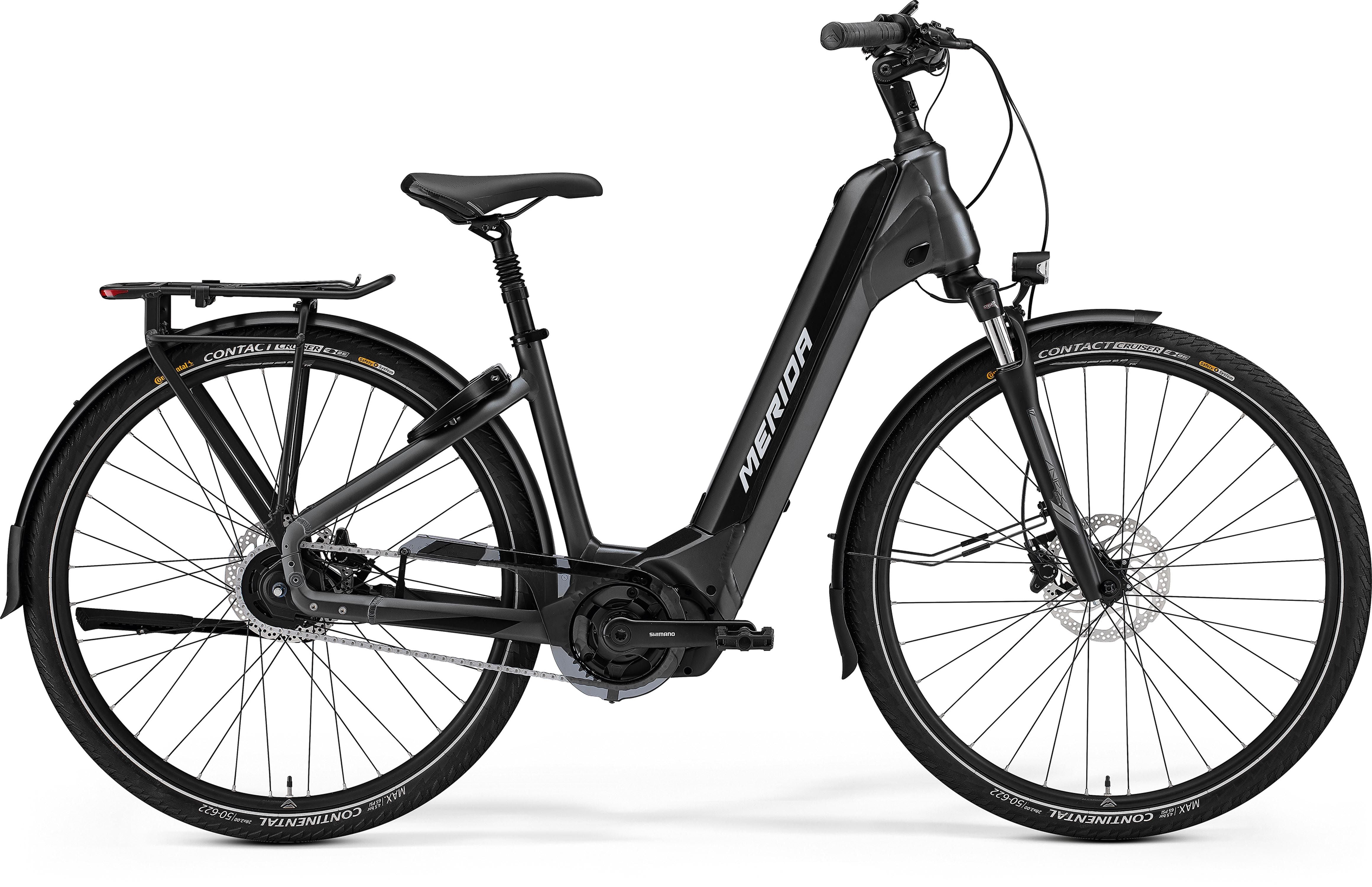 Merida eSpresso City 700 EQ - Anthracite / Black e-Hybrid Bike
