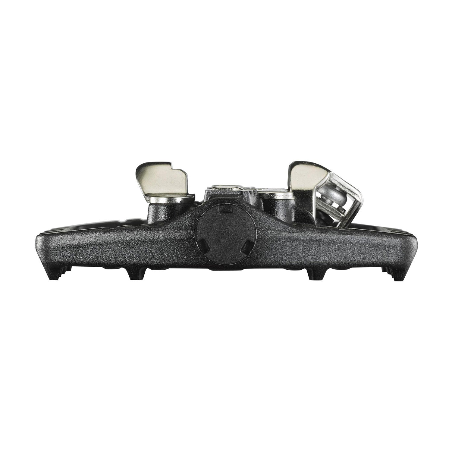 Look X-Venture Plus dual-sided pedals with SPD clipless and flat platform, showing the black and silver pedal design and cleat compatibility.