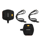 LOOK Geo City Vision Grip Hybrid Pedals with Activ Grip by Vibram, featuring integrated LED lights for enhanced visibility.