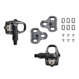 Look Keo 2 Max Black road cycling pedals with wide platform and adjustable tension, designed for high-performance cycling.