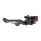 Look Keo 2 Max Vision Black pedals with integrated safety lights and USB-C rechargeable system for cycling.