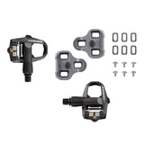 Look Keo 2 Max carbon road bike pedals with wide platform and adjustable tension, shown on a sleek bike component.