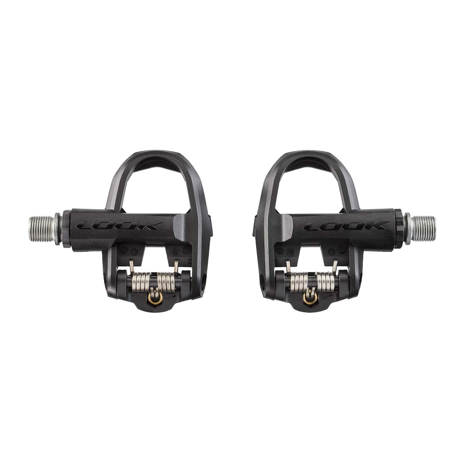 Look Keo Classic 3 bicycle pedals with adjustable tension and chromoly spindle, showcasing their sleek design and durable construction.