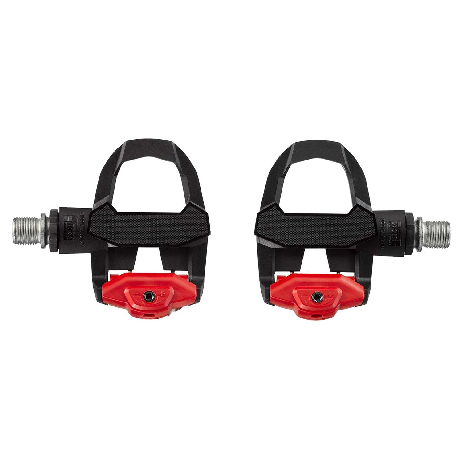 Look Keo Classic 3 road cycling pedals with wide platform and adjustable tension, shown with cleats attached on a bike pedal.